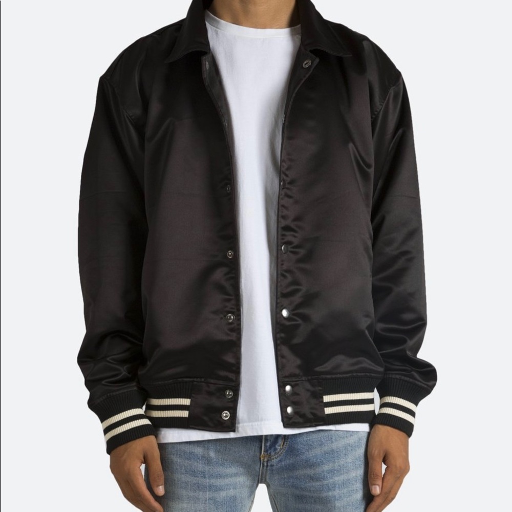 MNML Satin Baseball Coach Jacket XL